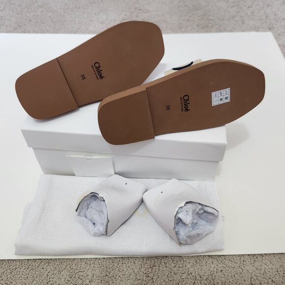 Chloe Woody Mule Coffee Brown Size 5 US /35 EU - Picture 5 of 6